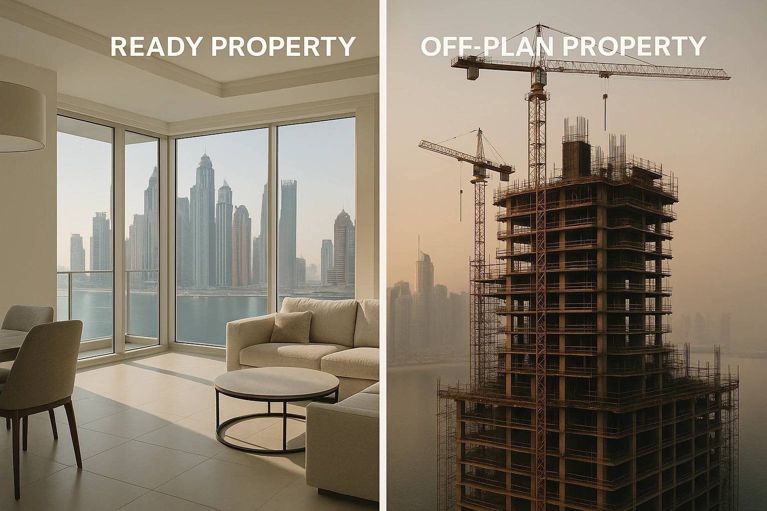 (Ready) و(Off-Plan)